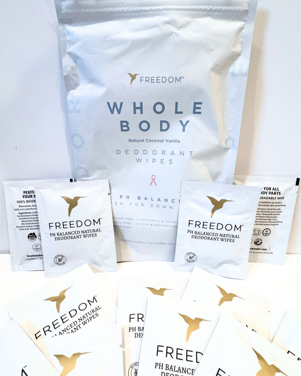 Freedom Whole Body Deodorant Wipes