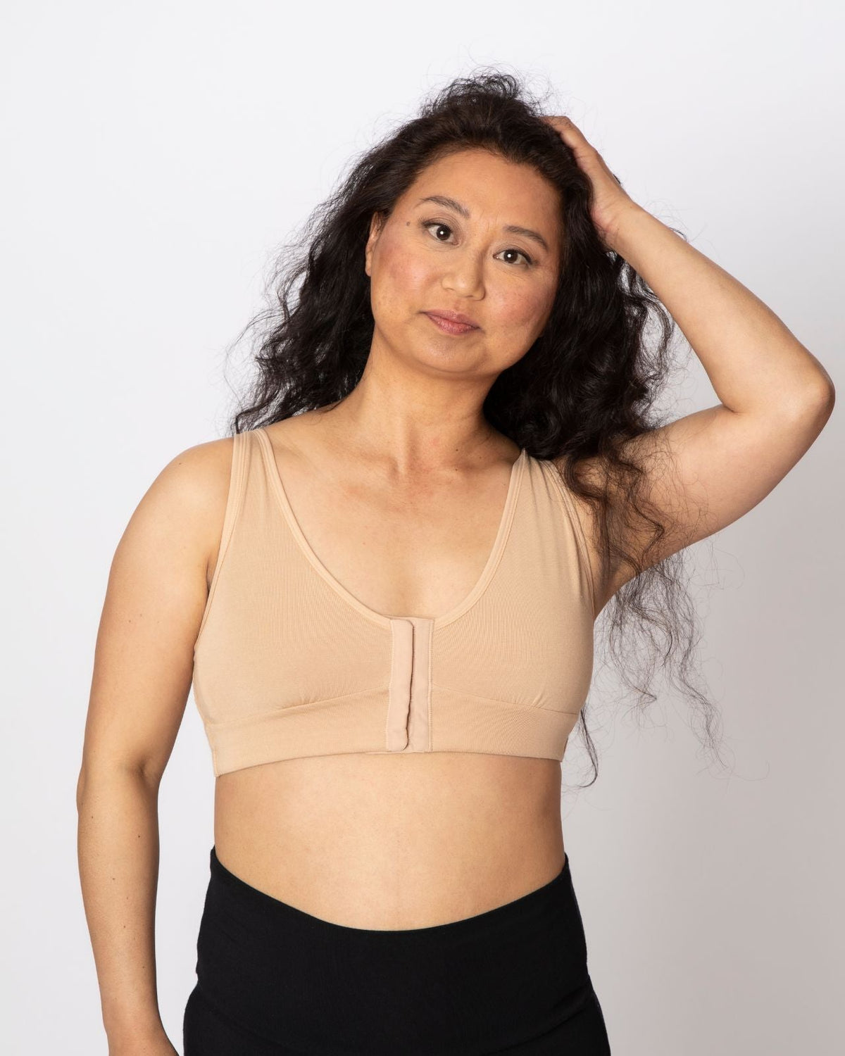 Rora Pocketed Front Closure Bra