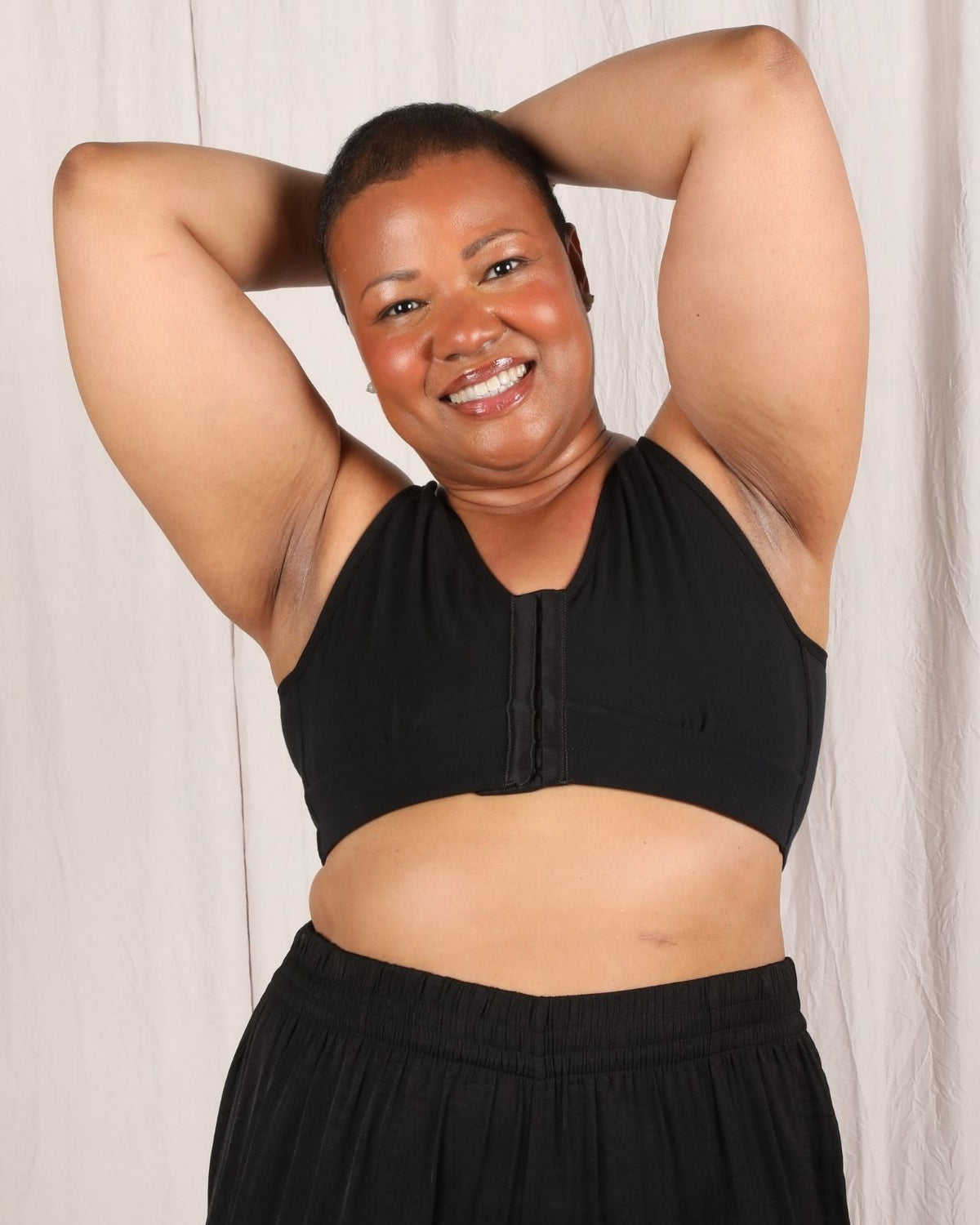 Rora Pocketed Front Closure Bra