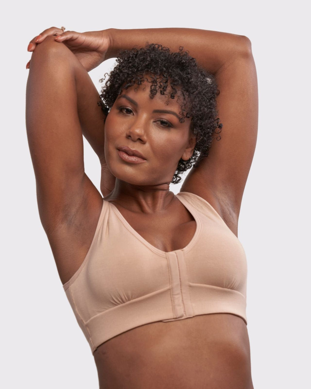 Rora Pocketed Front Closure Bra