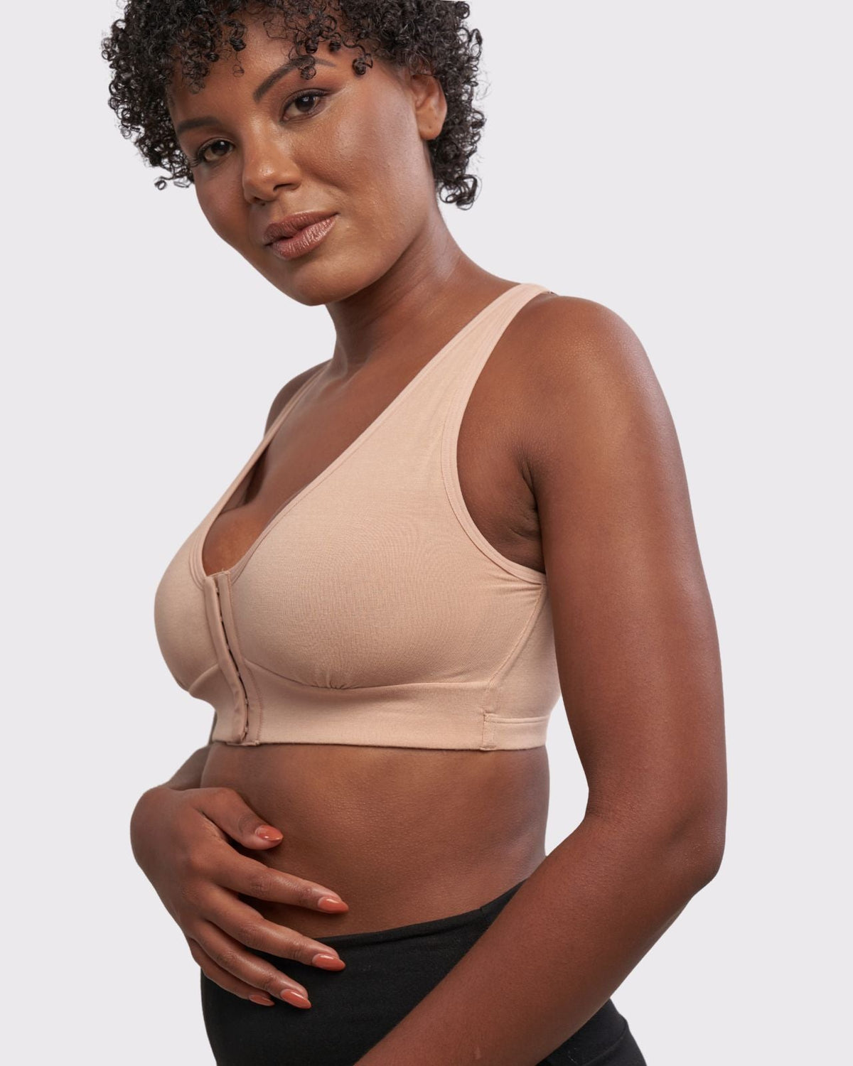 Rora Pocketed Front Closure Bra