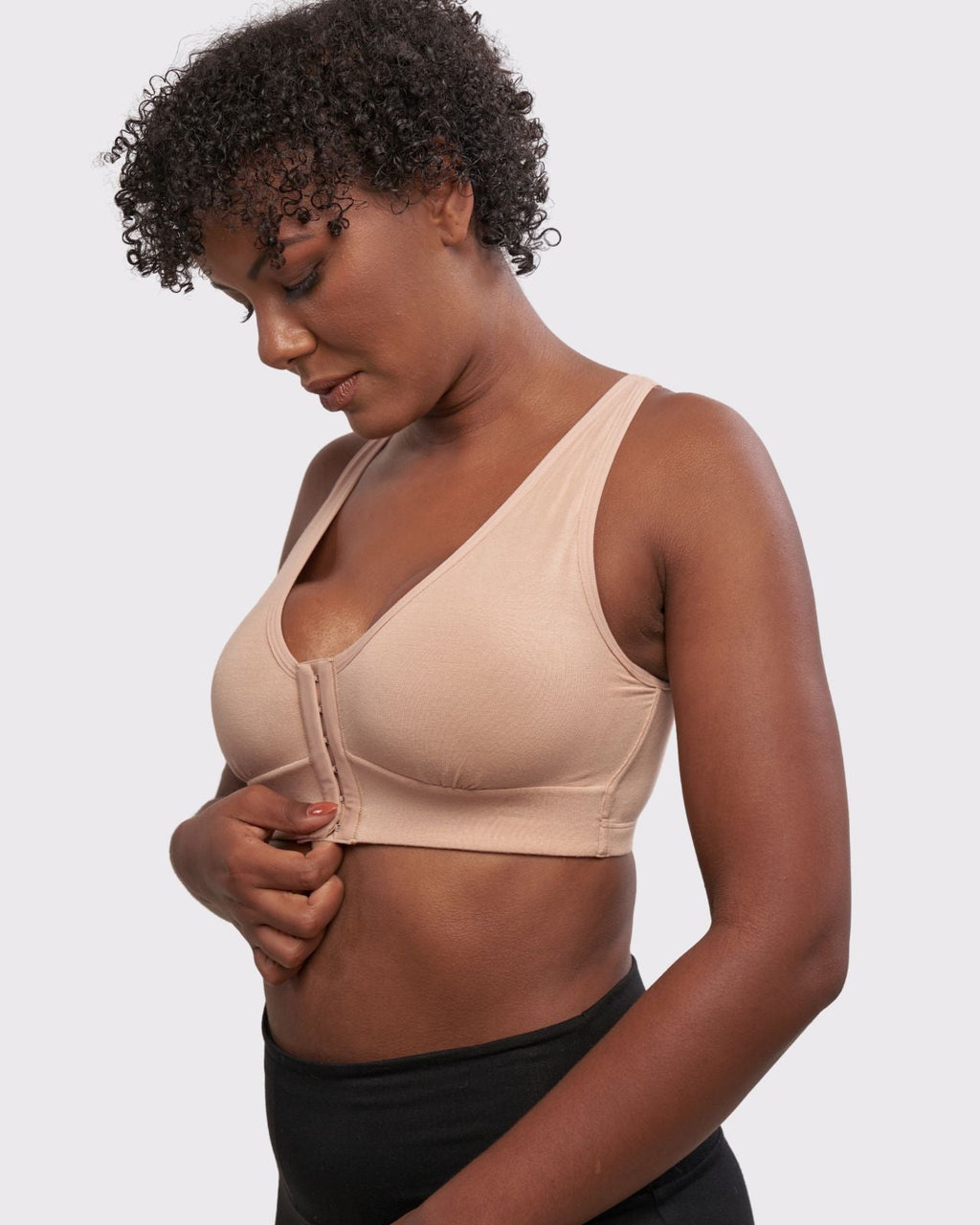 Rora Pocketed Front Closure Bra