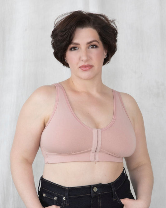 Rora Pocketed Front Closure Bra