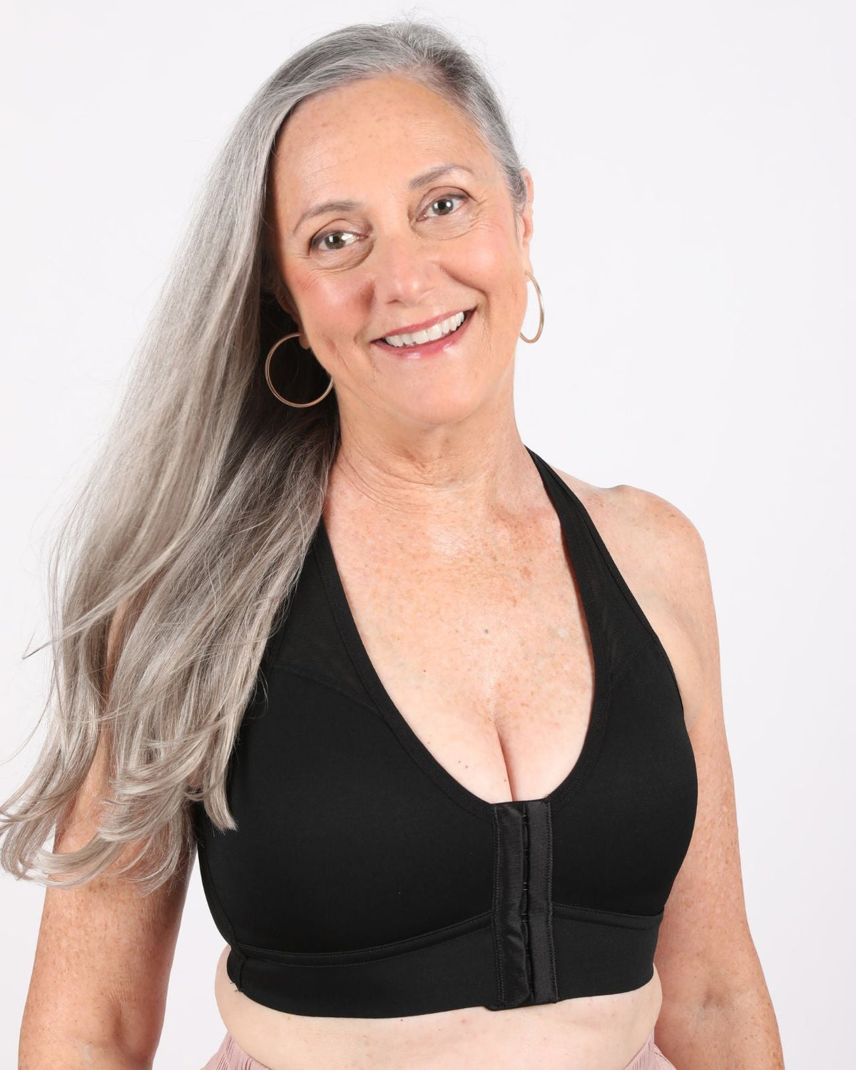 Bianca Pocketed Front Closure Sports Bra