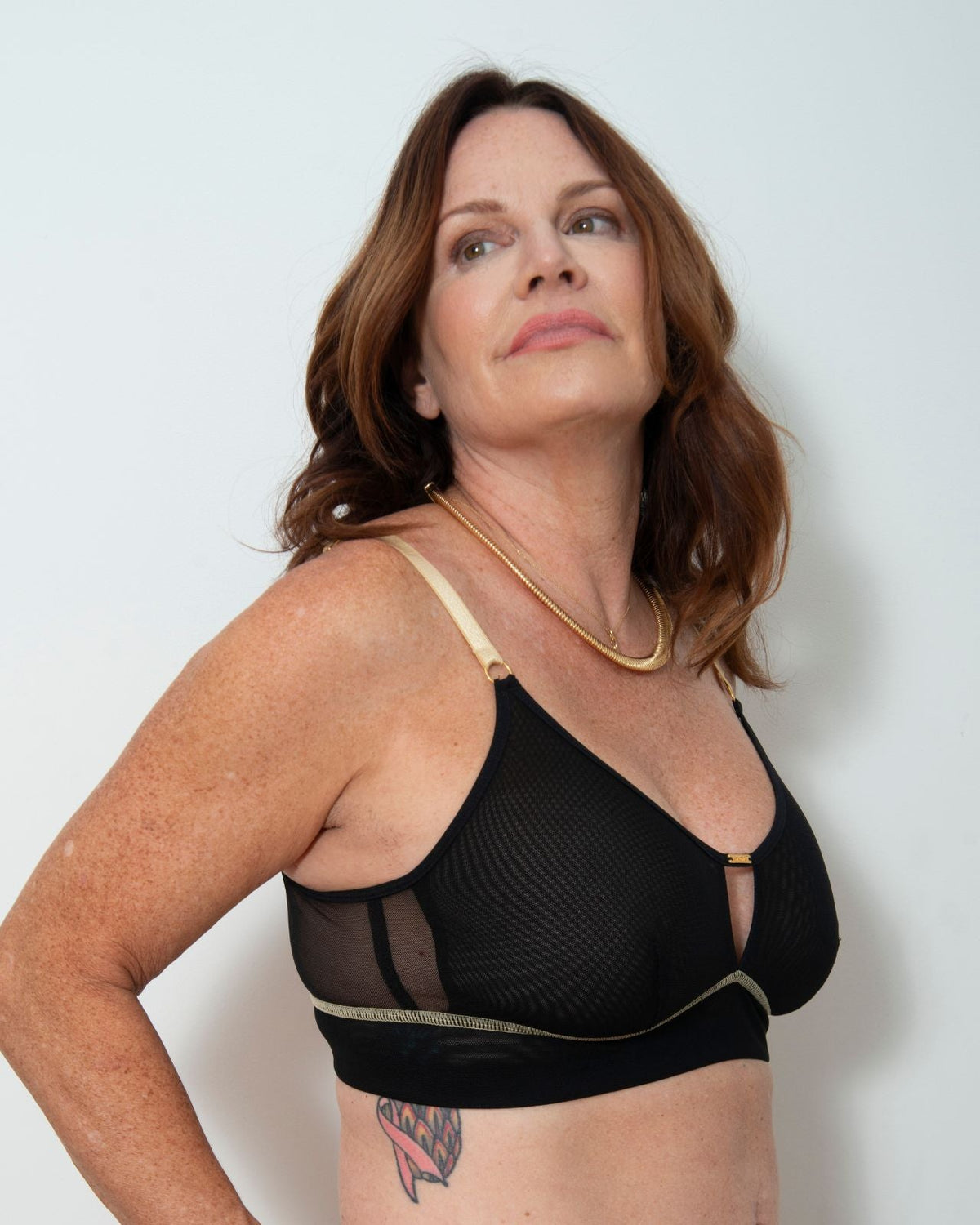 Victoria Mesh Keyhole Bralette with Free Brief