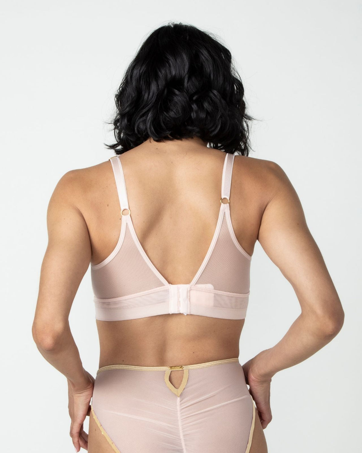 Victoria Mesh Keyhole Bralette with Free Brief