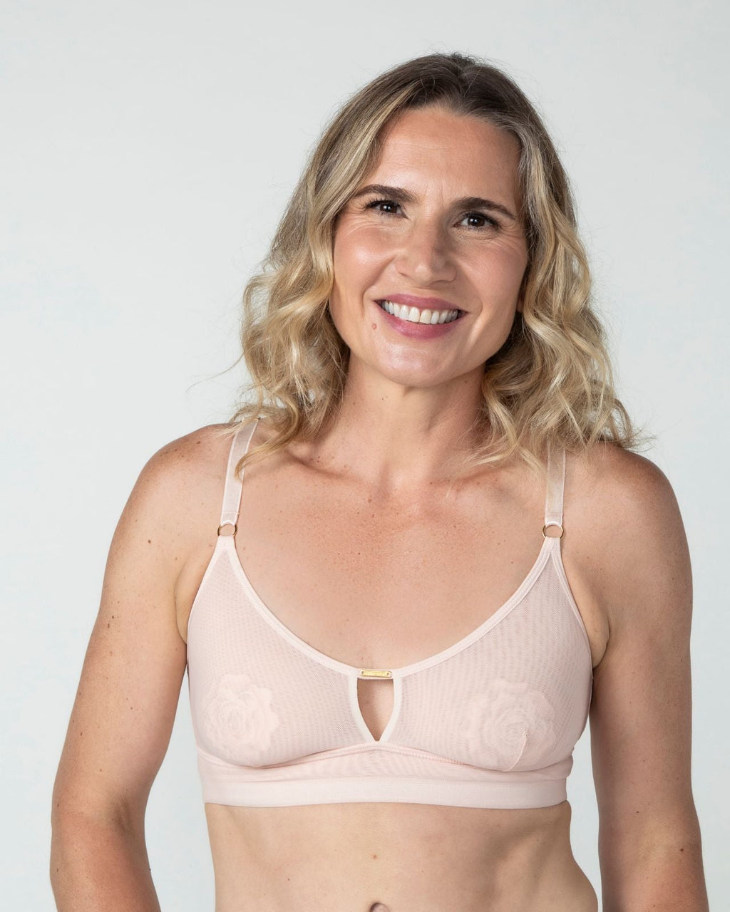 Victoria Mesh Keyhole Bralette with Free Brief