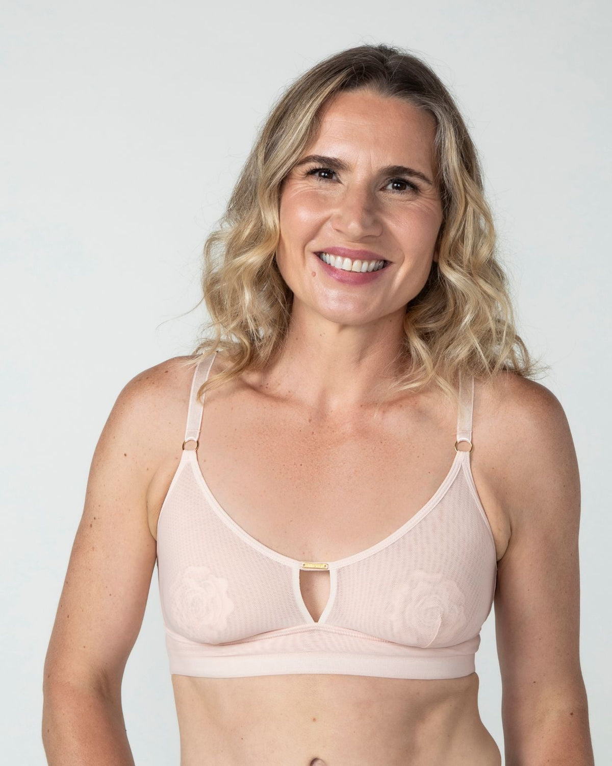 Victoria Mesh Keyhole Bralette with Free Brief