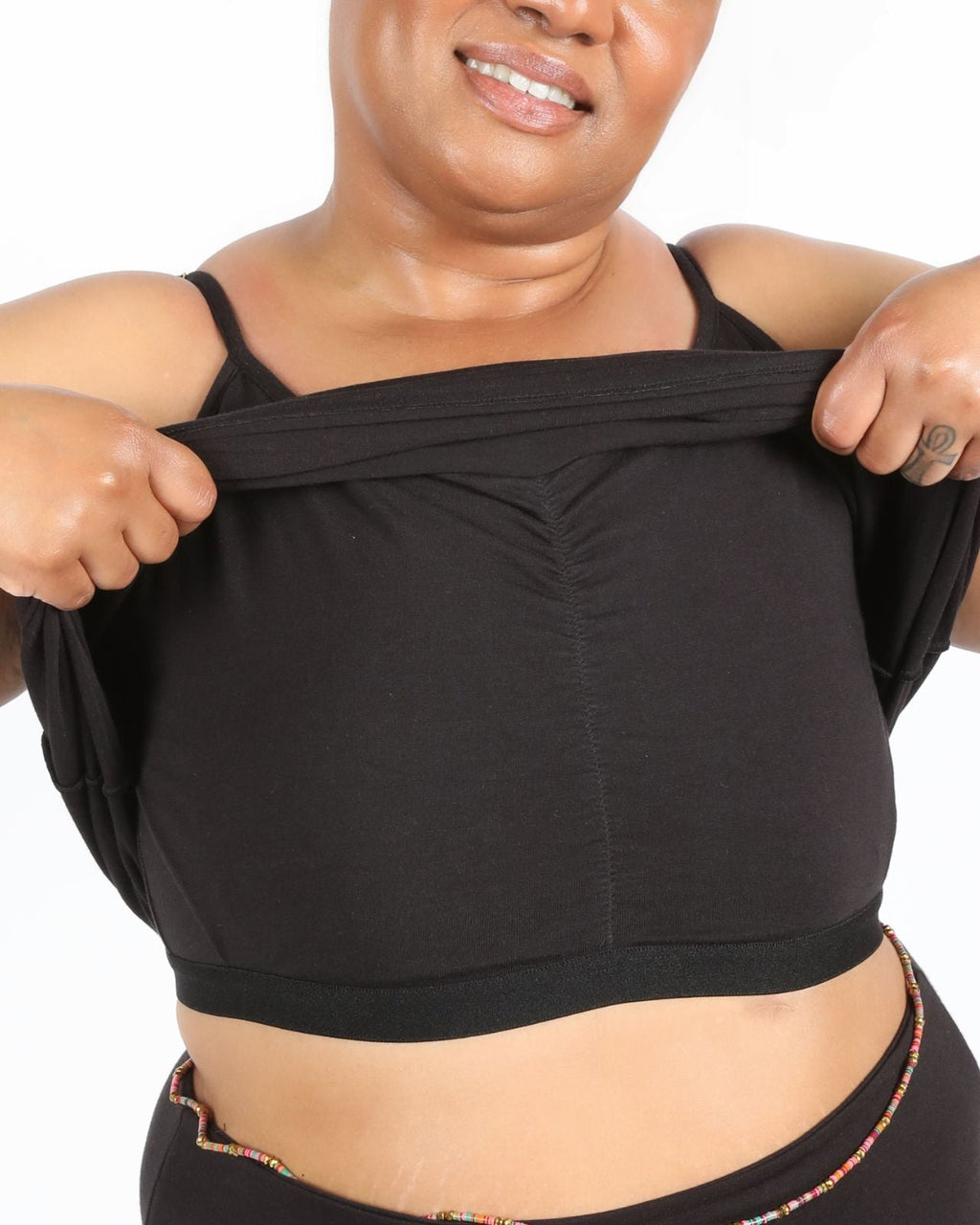 Fitted Cotton Camisole with Shelf Bra