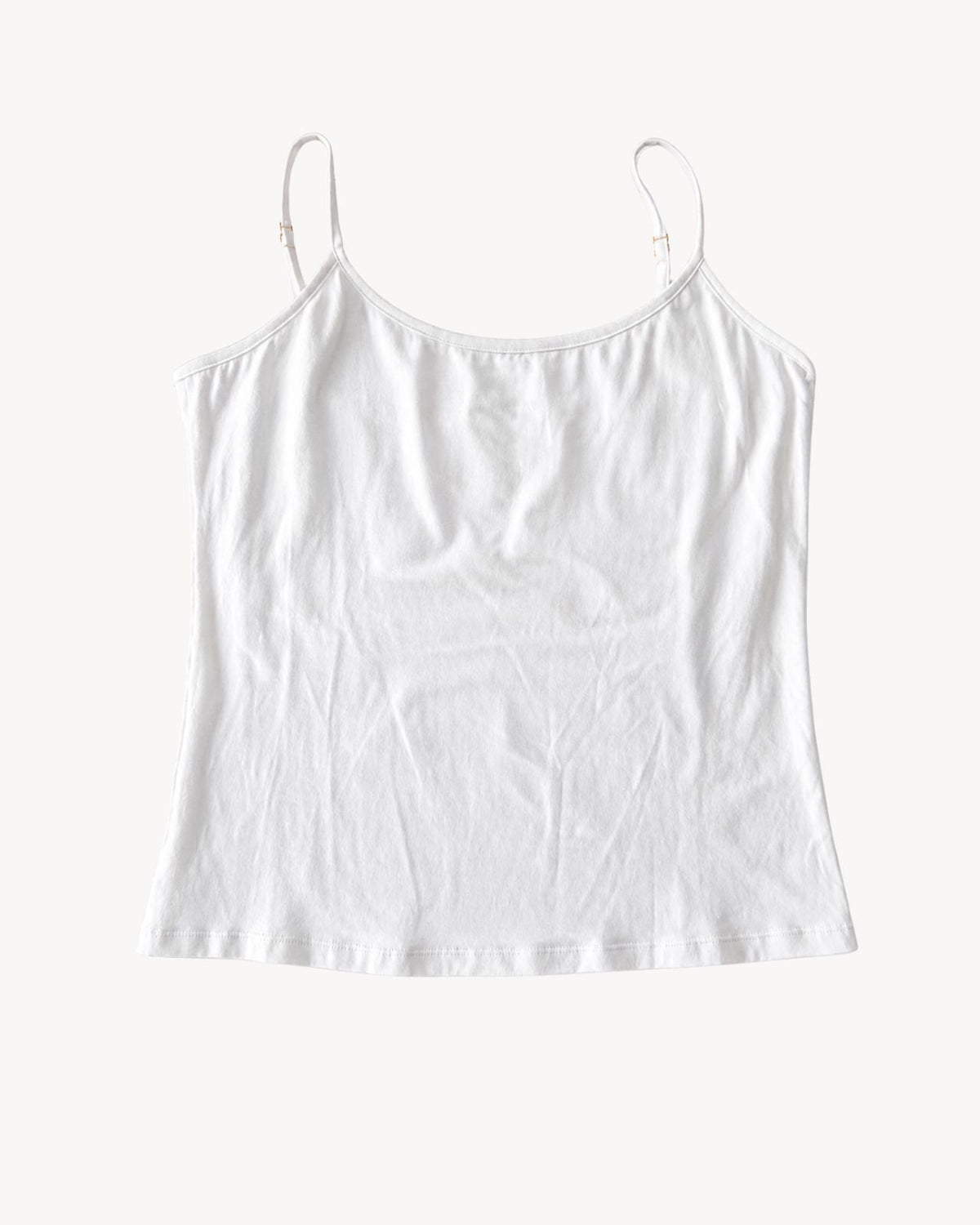 Fitted Cotton Camisole with Shelf Bra