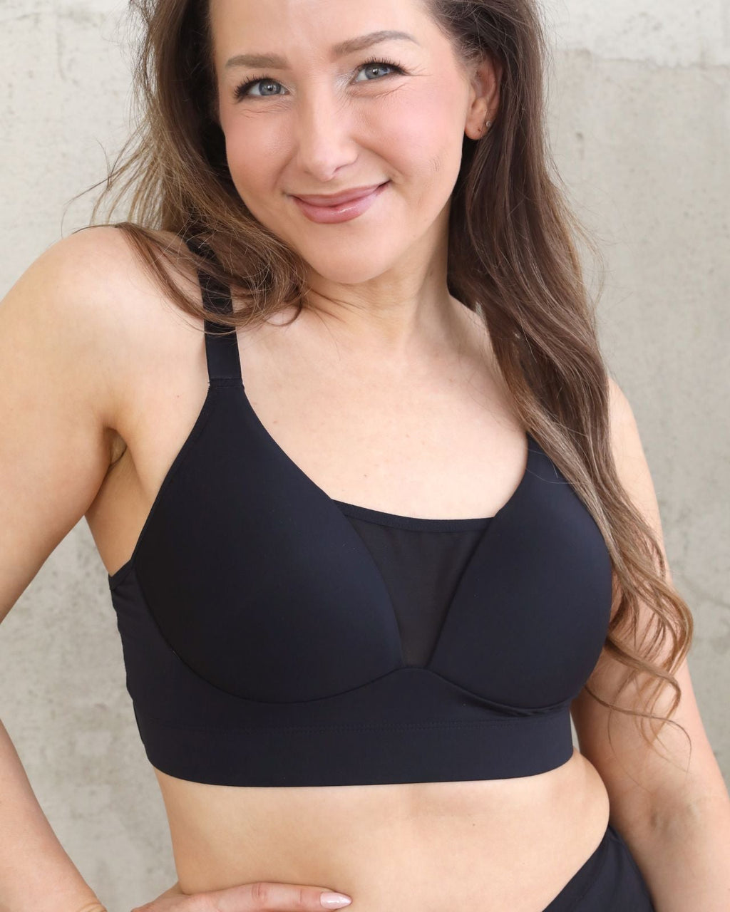Brenda Pocketed Molded Cup Mesh Bra