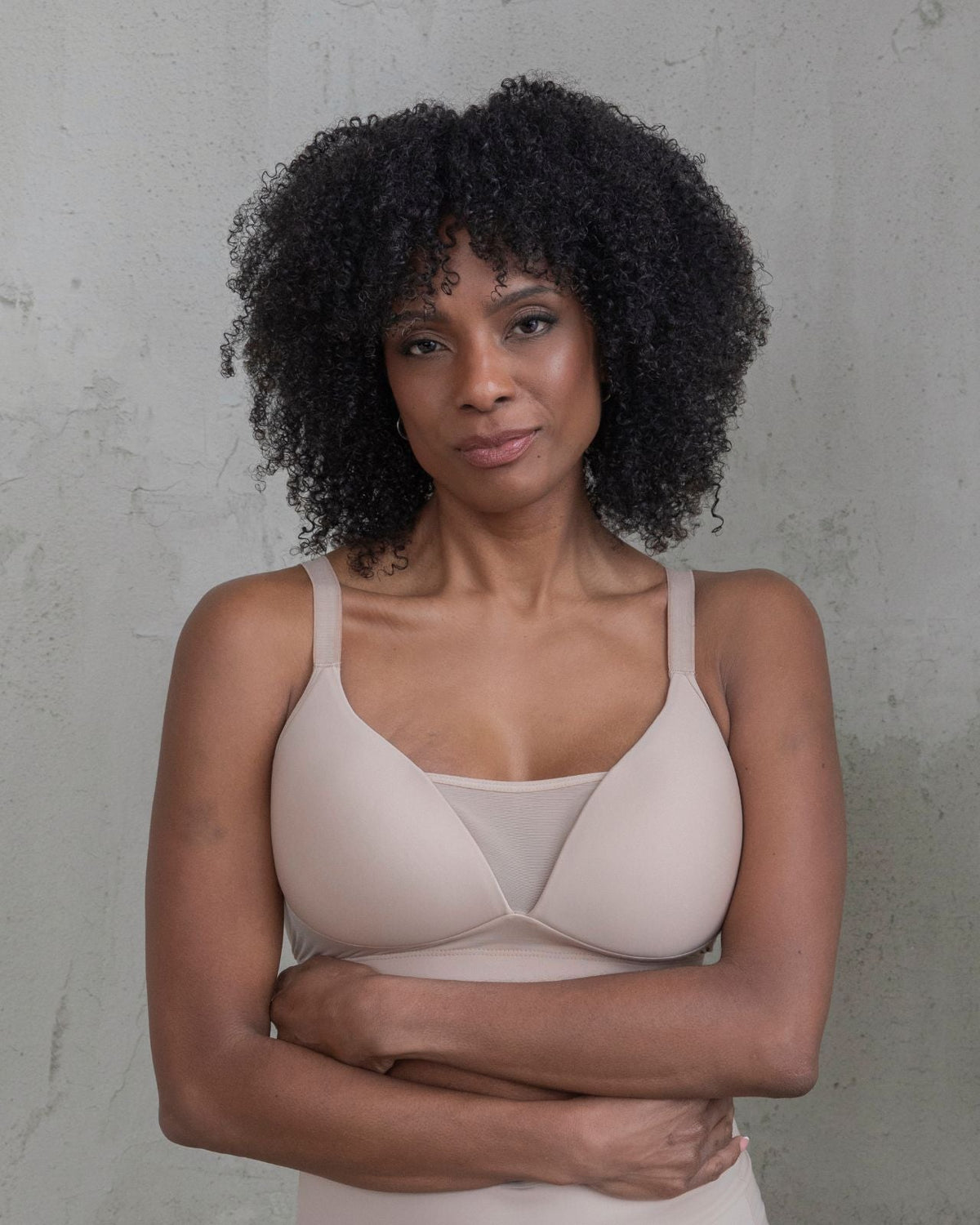 Brenda Pocketed Molded Cup Mesh Bra