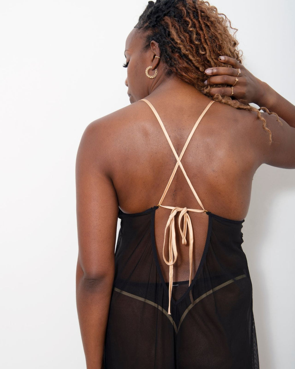 Narmda Mesh Babydoll Dress