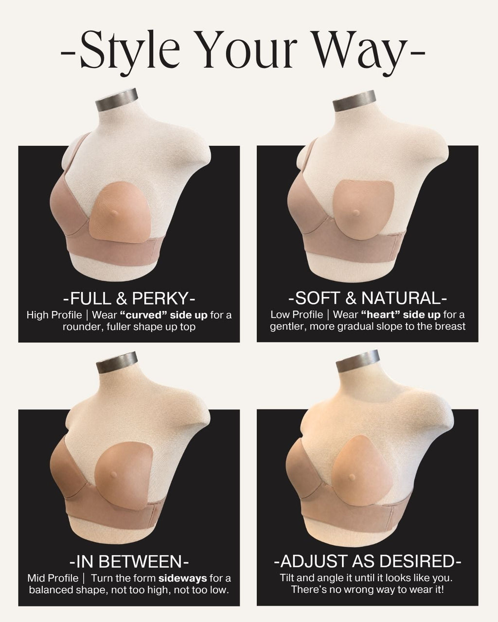 FlexFit Heart-Shaped Mastectomy Breast Form