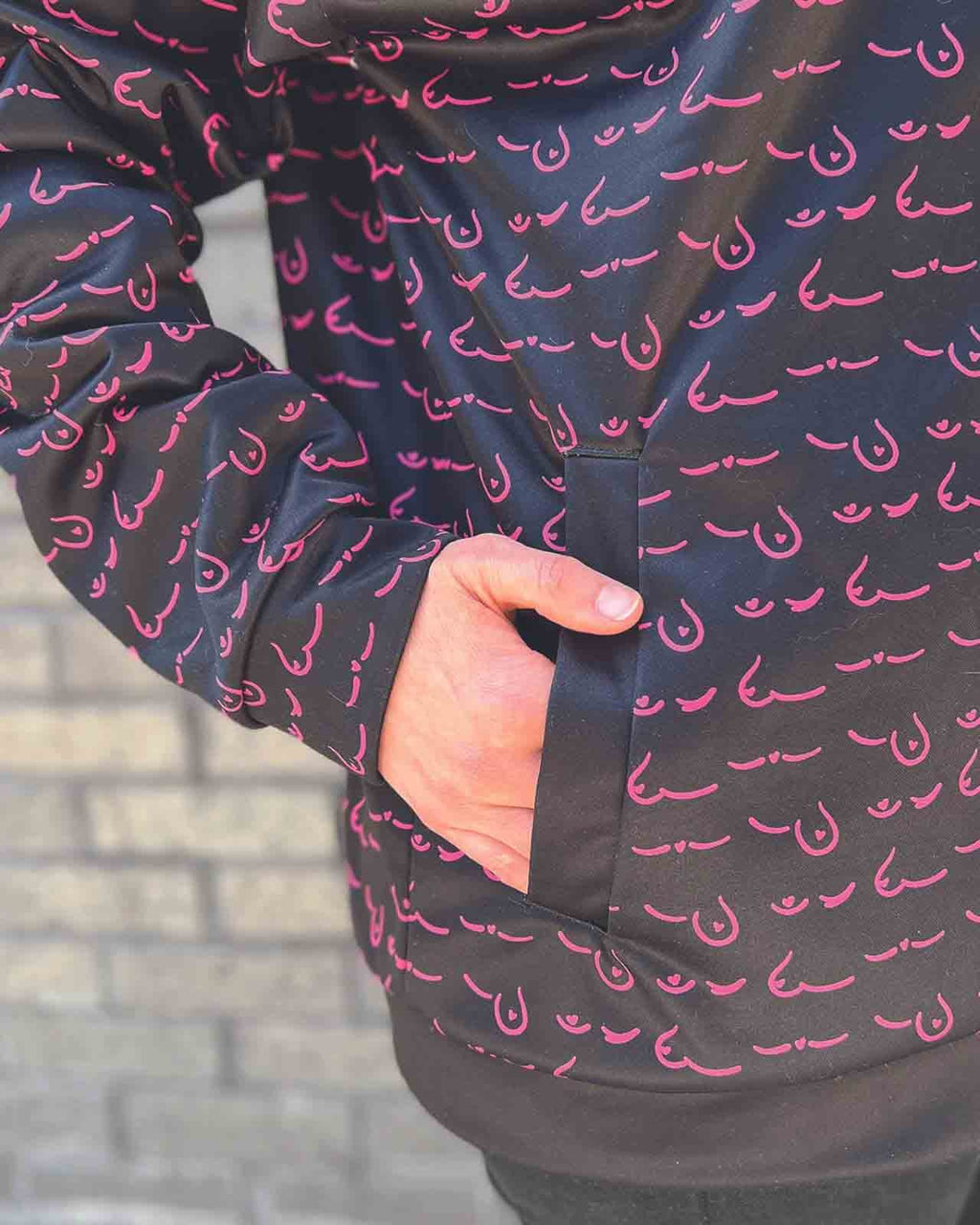 F(oo)B Breast Cancer Bomber Jacket