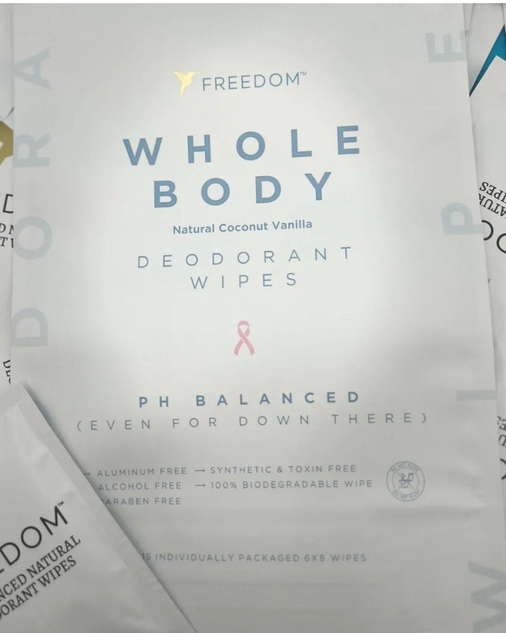 Freedom Whole Body Deodorant Wipes