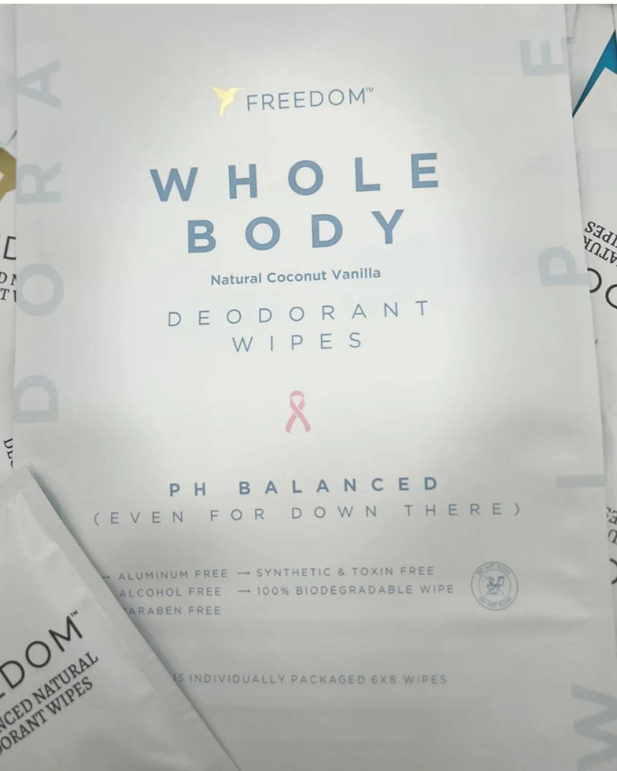 Freedom Whole Body Deodorant Wipes