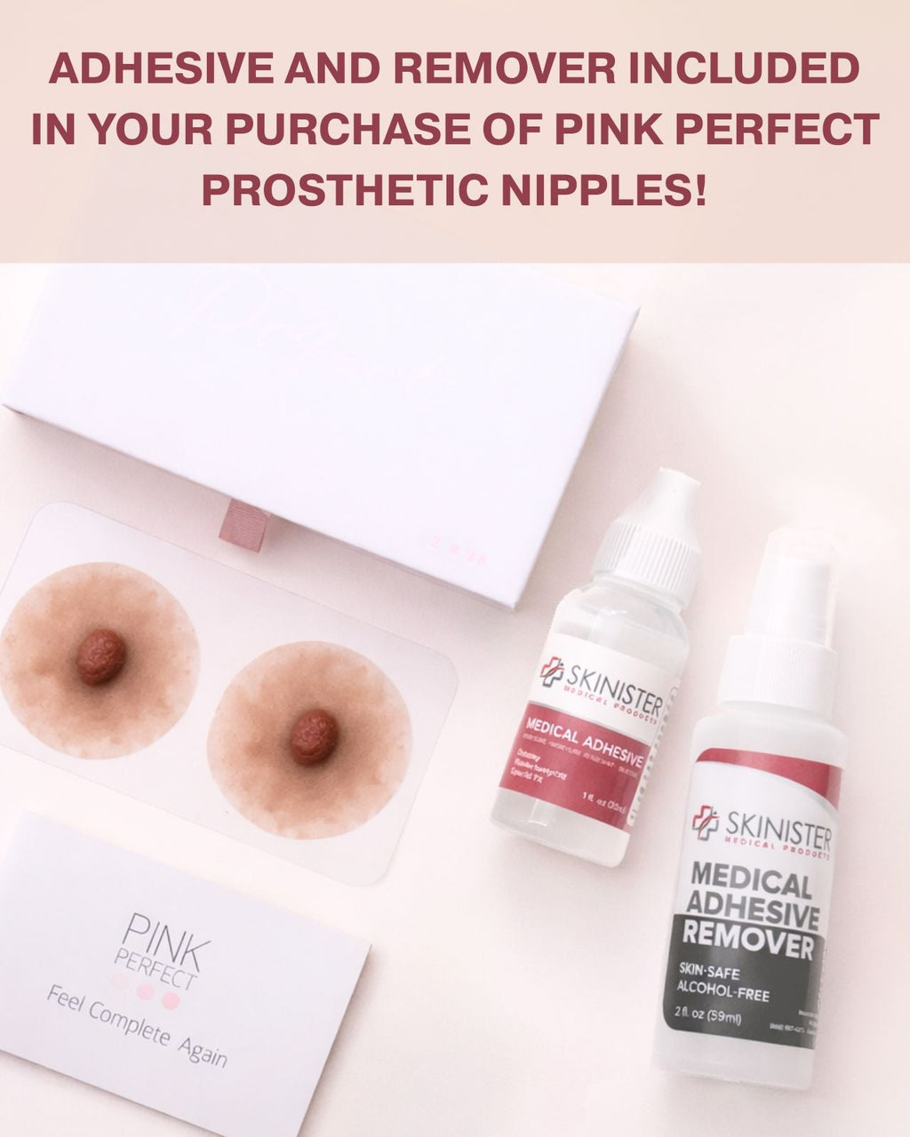 Pink Perfect Prosthetic Nipples in Soft Pink