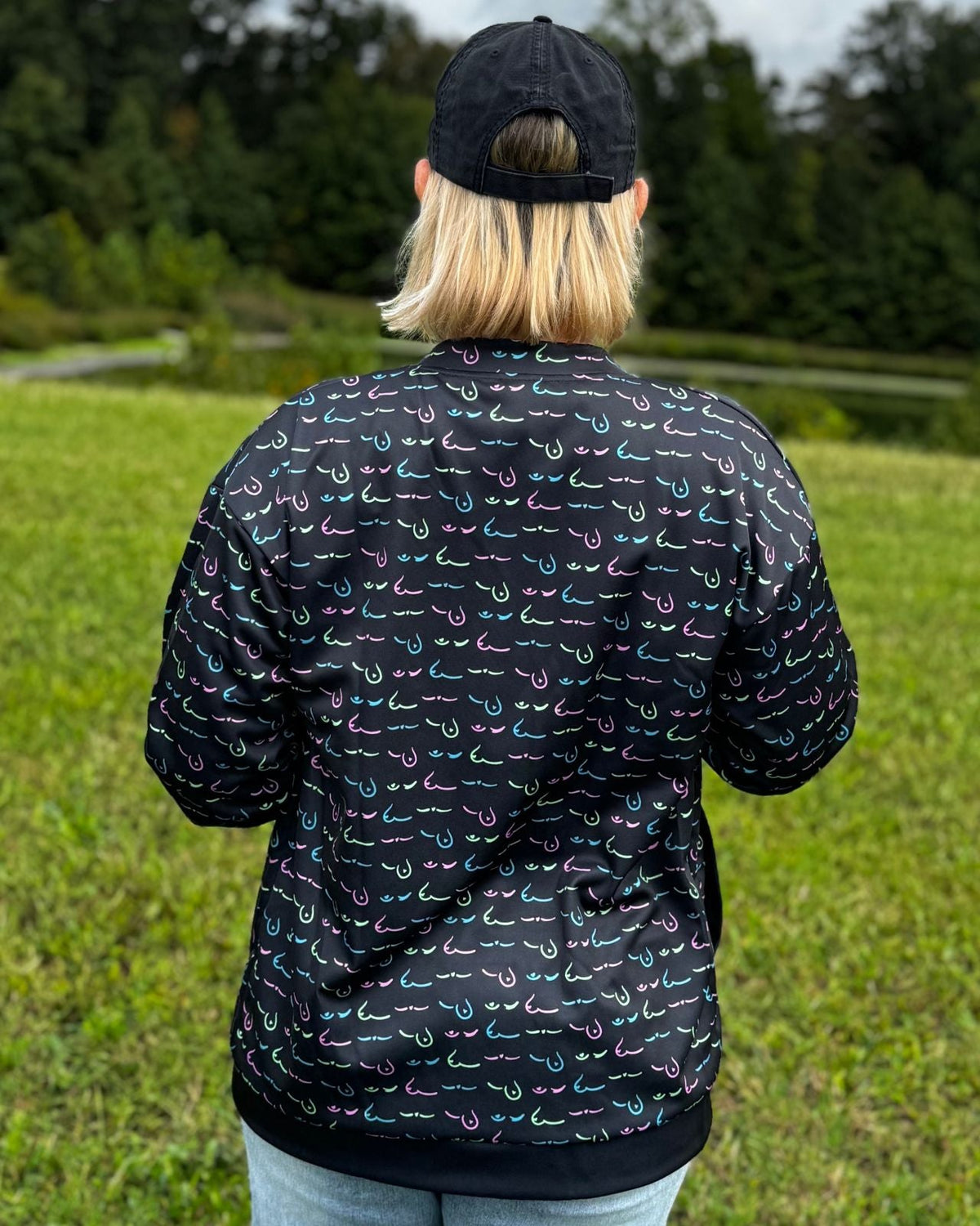 F(oo)B Breast Cancer Bomber Jacket